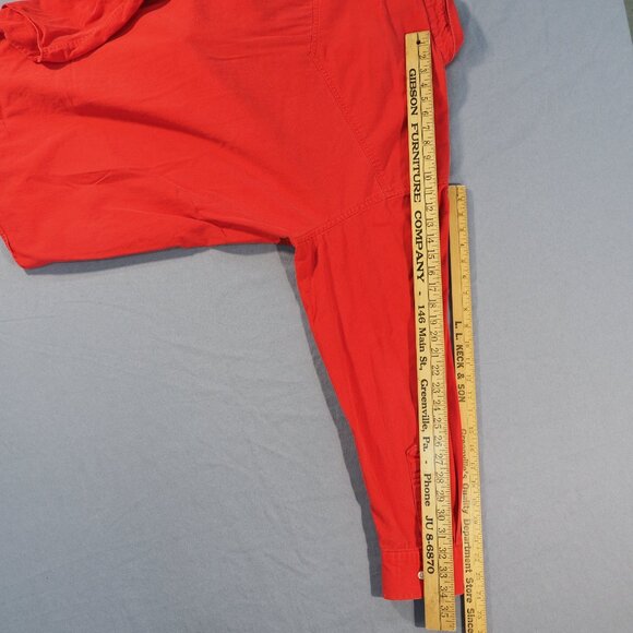 Texas Cotton Shirt Mens Extra Large Red USA Long Tail Cowboy Western Ranch Rodeo - Picture 6 of 8